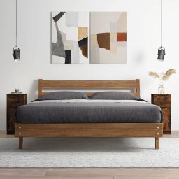 Servanta, stejar fumuriu, 30x30x70 cm, lemn prelucrat GartenMobel Dekor