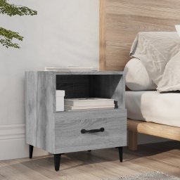 Noptiera, gri sonoma, lemn prelucrat GartenMobel Dekor