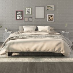Noptiere de perete, 2 buc., gri sonoma, lemn prelucrat GartenMobel Dekor