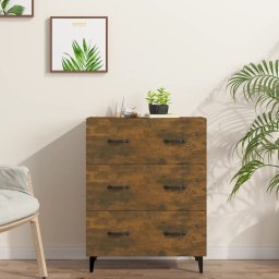 Servanta, stejar fumuriu, 69,5x34x90 cm, lemn compozit GartenMobel Dekor