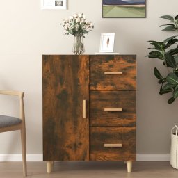 Servanta, stejar fumuriu, 69,5x34x90 cm, lemn compozit GartenMobel Dekor