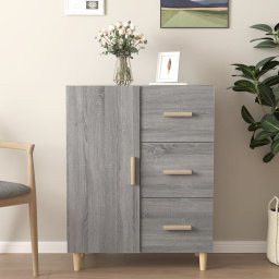 Servanta, gri sonoma, 69,5x34x90 cm, lemn compozit GartenMobel Dekor