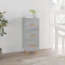 Servanta, gri sonoma, 34,5x34x90 cm, lemn compozit GartenMobel Dekor