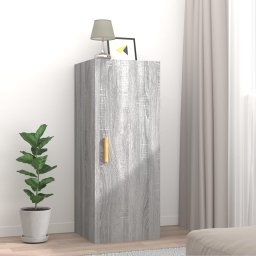 Dulap de perete, gri sonoma, 34,5x34x90 cm, lemn compozit GartenMobel Dekor