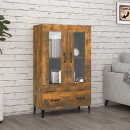 Dulap înalt, stejar fumuriu, 70x31x115 cm, lemn prelucrat GartenMobel Dekor