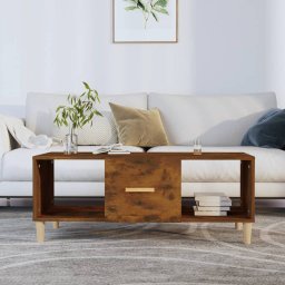 Masuta de cafea, stejar afumat, 102x50x40 cm, lemn prelucrat GartenMobel Dekor