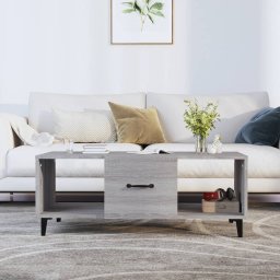 Masuta de cafea, gri sonoma, 102x50x40 cm, lemn compozit GartenMobel Dekor