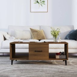 Masuta de cafea, stejar maro, 102x50x40 cm, lemn compozit GartenMobel Dekor