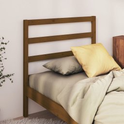 Tablie de pat, maro miere, 81x4x100 cm, lemn masiv de pin GartenMobel Dekor