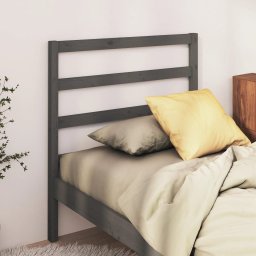 Tablie de pat, gri, 106x4x100 cm, lemn masiv de pin GartenMobel Dekor