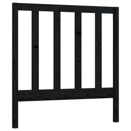 Tablie de pat, negru, 81x4x100 cm, lemn masiv de pin GartenMobel Dekor