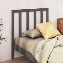 Tablie de pat, gri, 81x4x100 cm, lemn masiv de pin GartenMobel Dekor