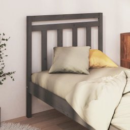 Tablie de pat, gri, 81x4x100 cm, lemn masiv de pin GartenMobel Dekor