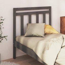 Tablie de pat, gri, 96x4x100 cm, lemn masiv de pin GartenMobel Dekor