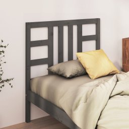 Tablie de pat, gri, 106x4x100 cm, lemn masiv de pin GartenMobel Dekor