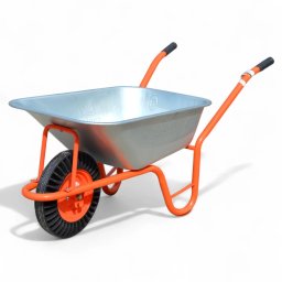 Roaba cu cuva zincata 85 l, roata cauciuc plin 4.00-8, janta metalica, Evotools, model P-RP, 85B,