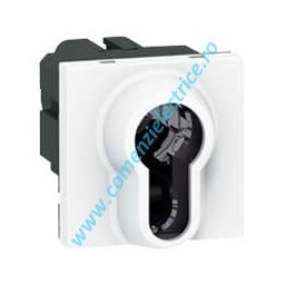 INTRERUPATOR 2 POZITII BUTUC CHEIE STANDARD EUROPEAN 2 MODULE ALB LEGRAND MOSAIC