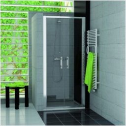Usa de dus SanSwiss de 90x190 cm, model Top-Line sticla clara, profil crom