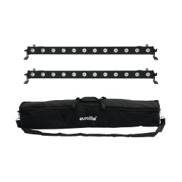 Eurolite 2x BAR-12 QCL RGBA + husa
