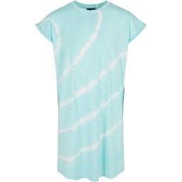 Urban Classics Rochie albastru aqua / alb natural