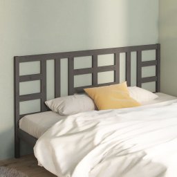 Tablie de pat, gri, 206x4x100 cm, lemn masiv de pin GartenMobel Dekor