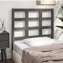 Tablie de pat, gri, 95,5x4x100 cm, lemn masiv de pin GartenMobel Dekor