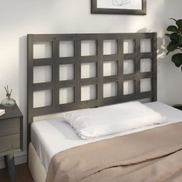 Tablie de pat, gri, 125,5x4x100 cm, lemn masiv de pin GartenMobel Dekor