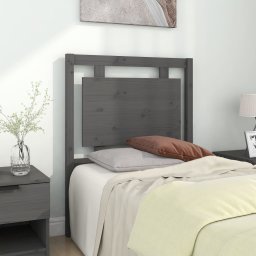 Tablie de pat, gri, 80,5x4x100 cm, lemn masiv de pin GartenMobel Dekor