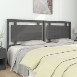 Tablie de pat, gri, 205,5x4x100 cm, lemn masiv de pin GartenMobel Dekor