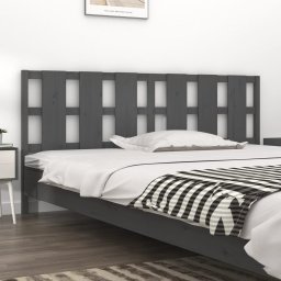 Tablie de pat, gri, 205,5x4x100 cm, lemn masiv de pin GartenMobel Dekor