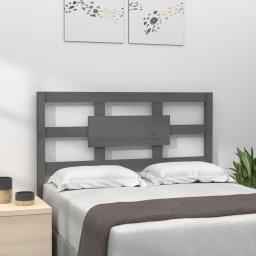 Tablie de pat, gri, 105,5x4x100 cm, lemn masiv de pin GartenMobel Dekor