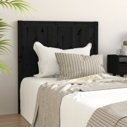 Tablie de pat, negru, 95,5x4x100 cm, lemn masiv de pin GartenMobel Dekor
