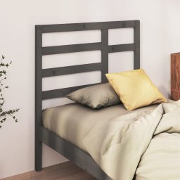 Tablie de pat, gri, 96x4x104 cm, lemn masiv de pin GartenMobel Dekor