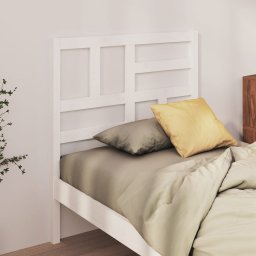 Tablie de pat, alb, 96x4x104 cm, lemn masiv de pin GartenMobel Dekor