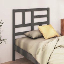 Tablie de pat, gri, 96x4x104 cm, lemn masiv de pin GartenMobel Dekor