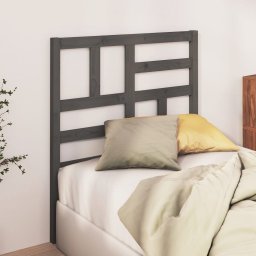 Tablie de pat, gri, 106x4x104 cm, lemn masiv de pin GartenMobel Dekor