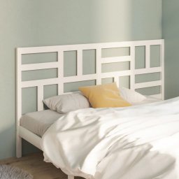 Tablie de pat, alb, 206x4x104 cm, lemn masiv de pin GartenMobel Dekor