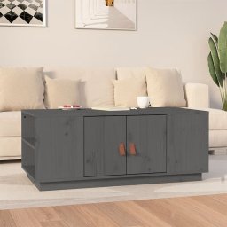 Masuta de cafea, gri, 100x50x41 cm, lemn masiv de pin GartenMobel Dekor