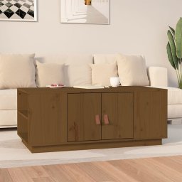 Masuta de cafea, maro miere, 100x50x41 cm, lemn masiv de pin GartenMobel Dekor