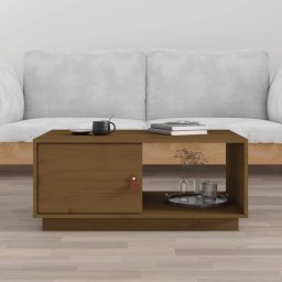 Masuta de cafea, maro miere, 80x50x35,5 cm, lemn masiv de pin GartenMobel Dekor