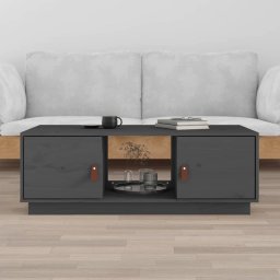 Masuta de cafea, gri, 100x50x35 cm, lemn masiv de pin GartenMobel Dekor