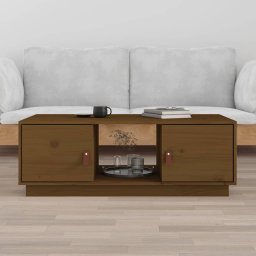 Masuta de cafea, maro miere, 100x50x35 cm, lemn masiv de pin GartenMobel Dekor