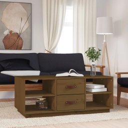 Masuta de cafea, maro miere, 100x50x41 cm, lemn masiv de pin GartenMobel Dekor