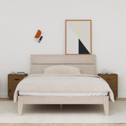 Noptiere, 2 buc, maro miere, 40x34x55 cm, lemn masiv de pin GartenMobel Dekor