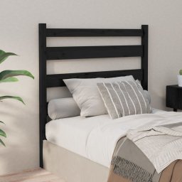 Tablie de pat, negru, 96x4x100 cm, lemn masiv de pin GartenMobel Dekor