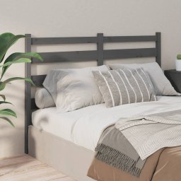 Tablie de pat, gri, 166x4x100 cm, lemn masiv de pin GartenMobel Dekor
