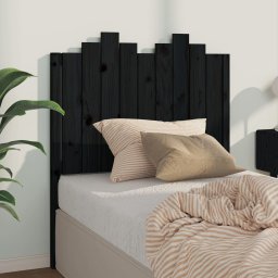 Tablie de pat, negru, 96x4x110 cm, lemn masiv de pin GartenMobel Dekor