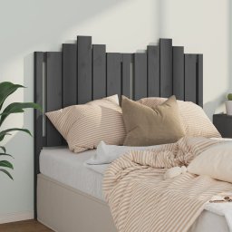 Tablie de pat, gri, 126x4x110 cm, lemn masiv de pin GartenMobel Dekor