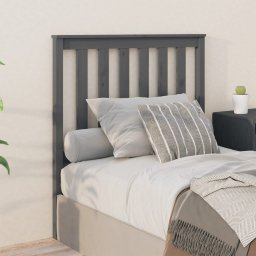 Tablie de pat, gri, 96x6x101 cm, lemn masiv de pin GartenMobel Dekor