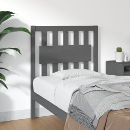 Tablie de pat, gri, 80,5x4x100 cm, lemn masiv de pin GartenMobel Dekor